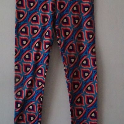 LuLaRoe Teardrop Candle Flame Leggings OS One Size - Pre Owned